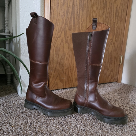 Dr. Martens Butterscotch Over the Knee Boots - Picture 3 of 5